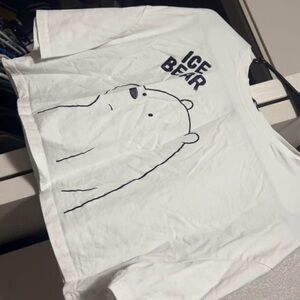 Cartoon Network we Bare Bears - Ice Bear White crop top-never worn